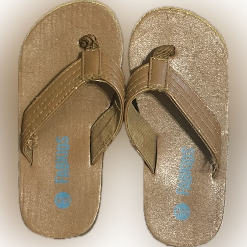 Fabkids Brown Leather Sandals size 9